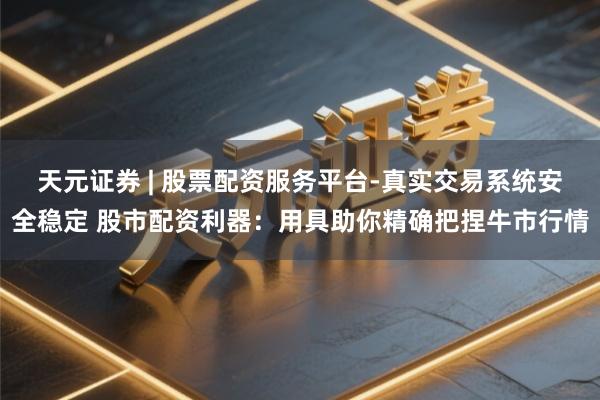 天元证券 | 股票配资服务平台-真实交易系统安全稳定 股市配资利器：用具助你精确把捏牛市行情