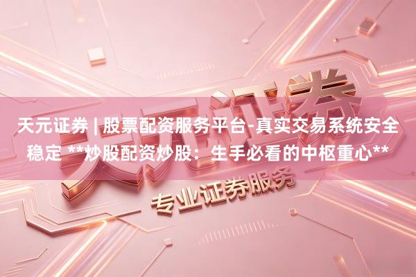 天元证券 | 股票配资服务平台-真实交易系统安全稳定 **炒股配资炒股：生手必看的中枢重心**